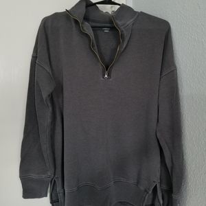 Grey Aerie Quarter Zip Sweatshirt, Size Small